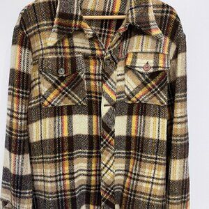 2/40$ Vintage barn jacket  yellow and black male call brand wool blend